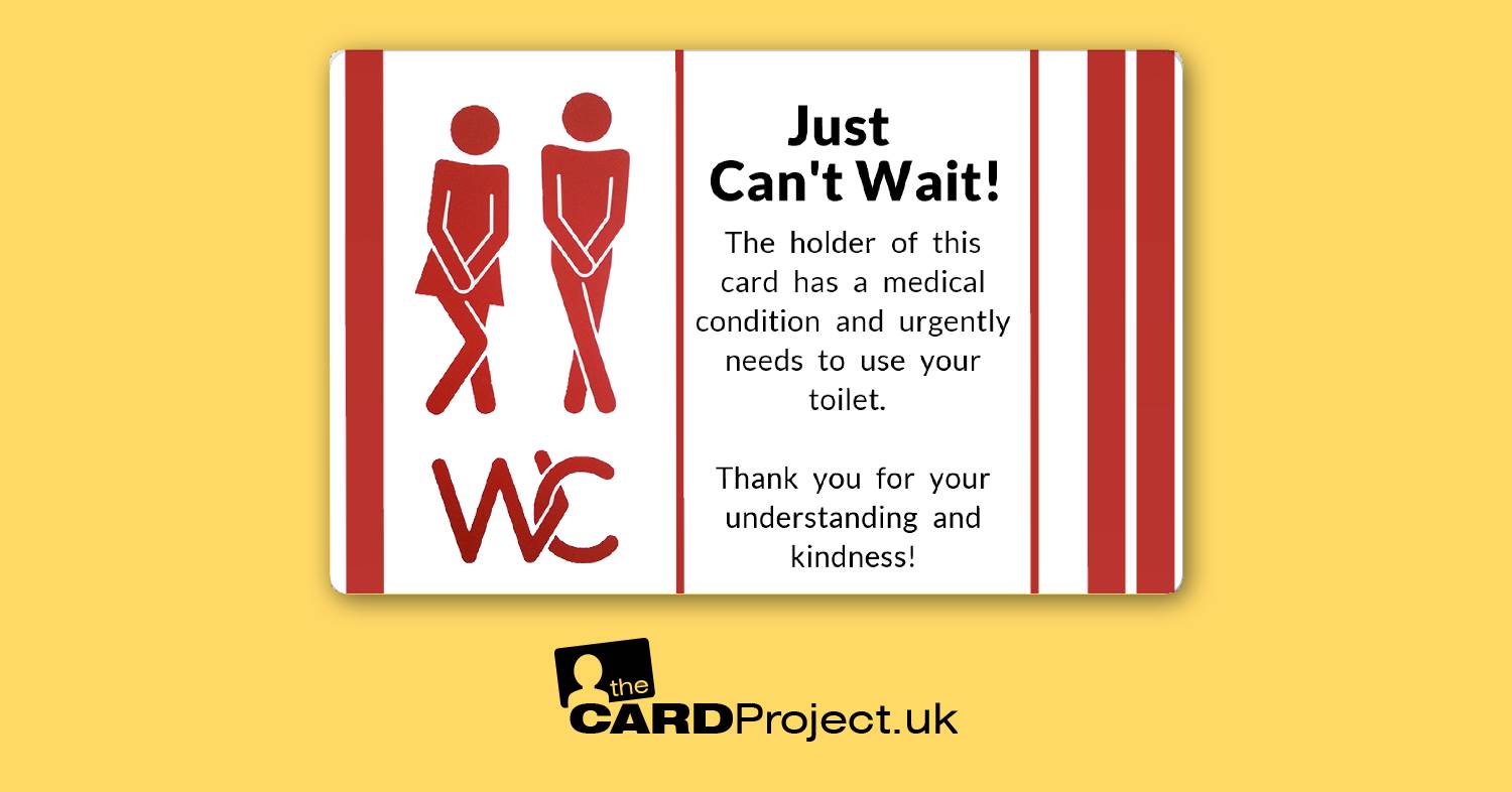 Just Can't Wait, Emergency Toilet Access Card, Design 2